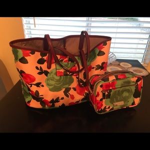 Marc Jacobs Floral Tote Bag and Crossbody Purse